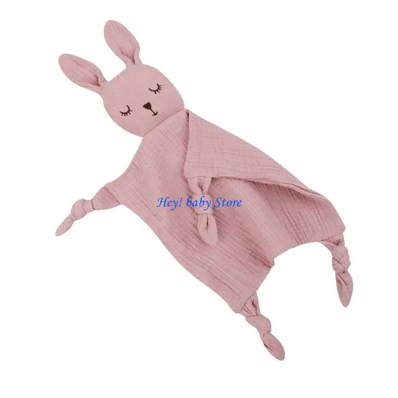 Cartoon Rabbit Baby Soothing Towel | Soft Comfort Cloth 0–12M
