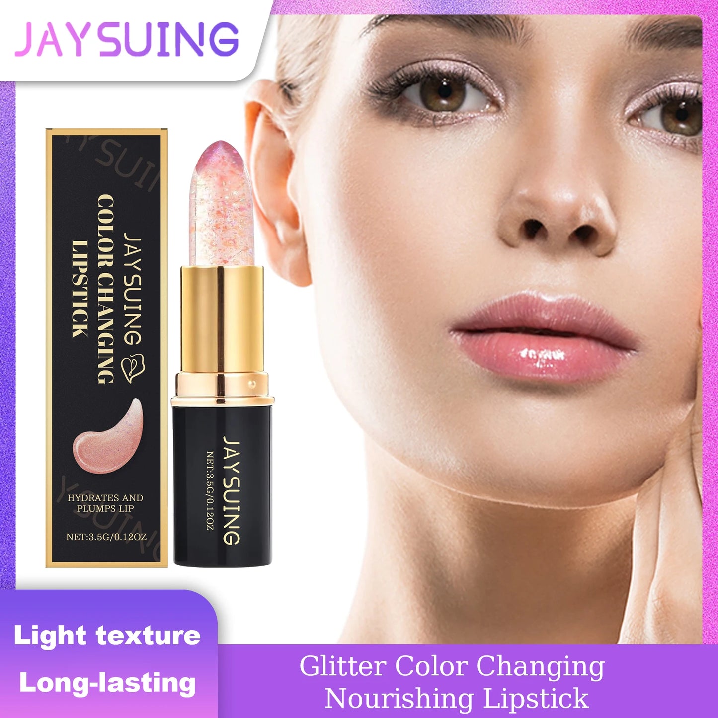 Jaysuing Crystal Jelly Color-Changing Lip Balm | Pearlescent