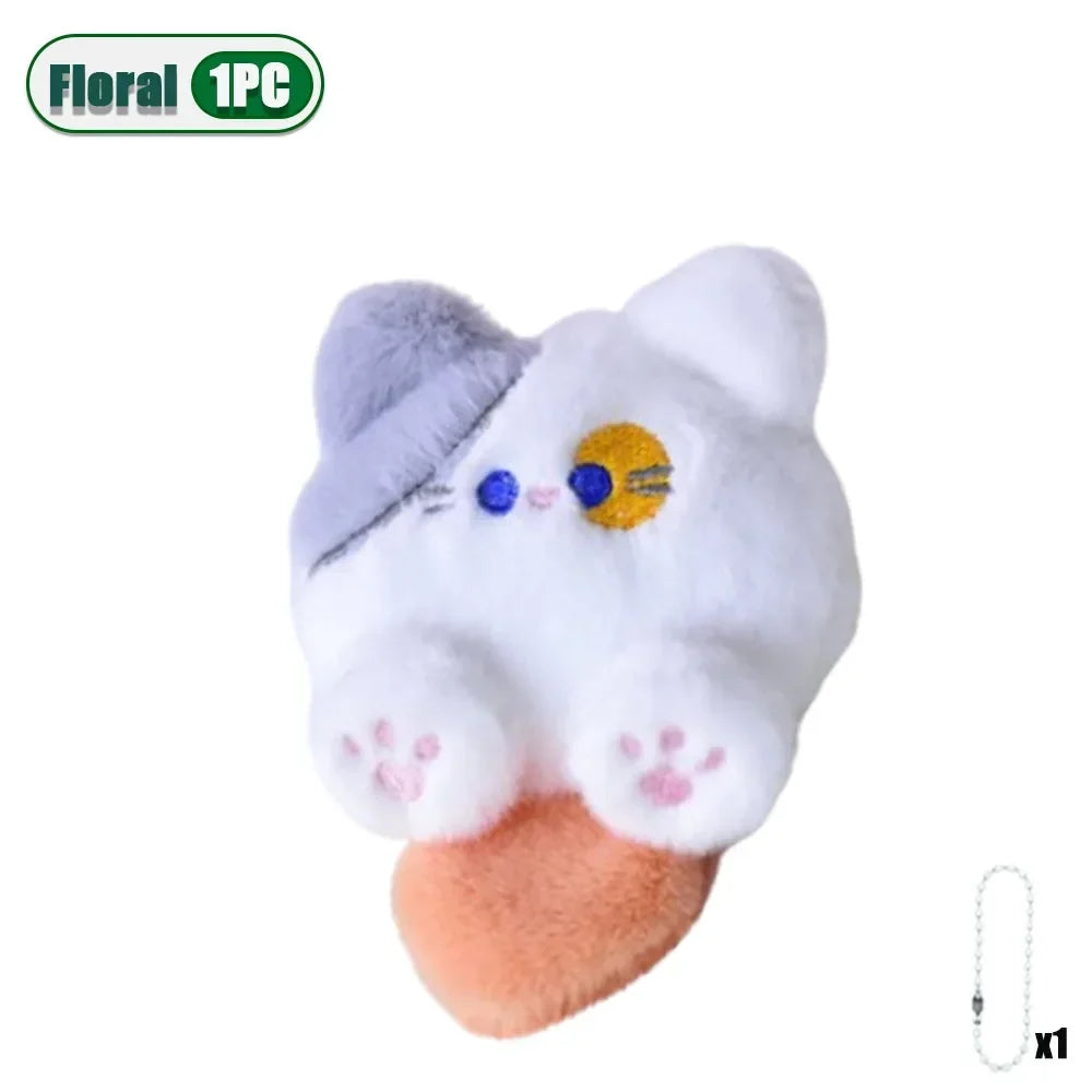 Cute Plush Cat Keychain Pendant – Bag Charm Gift 1–20 Pack