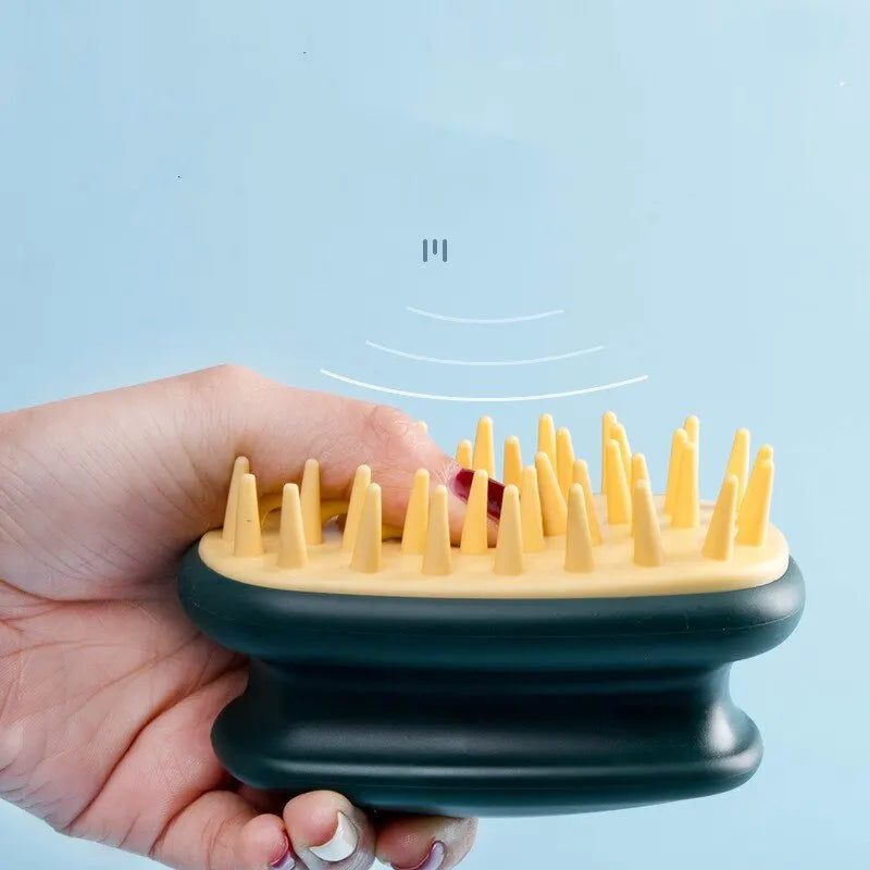 Silicone Scalp Massage Shampoo Brush | Hair Washing Comb