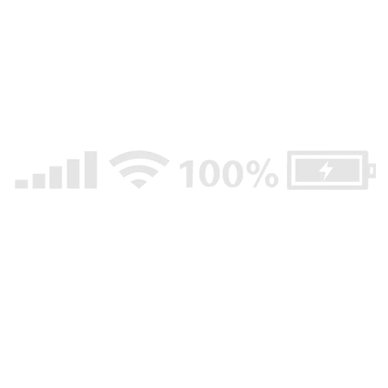 Funny Reflective Car Vinyl Stickers – WiFi & Battery Decals