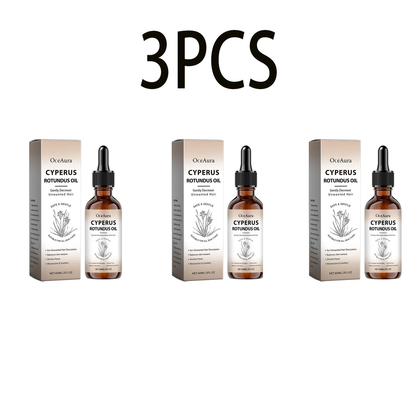 OceAura Hair Inhibitor Serum – Smooth Skin Body Oil 60ml