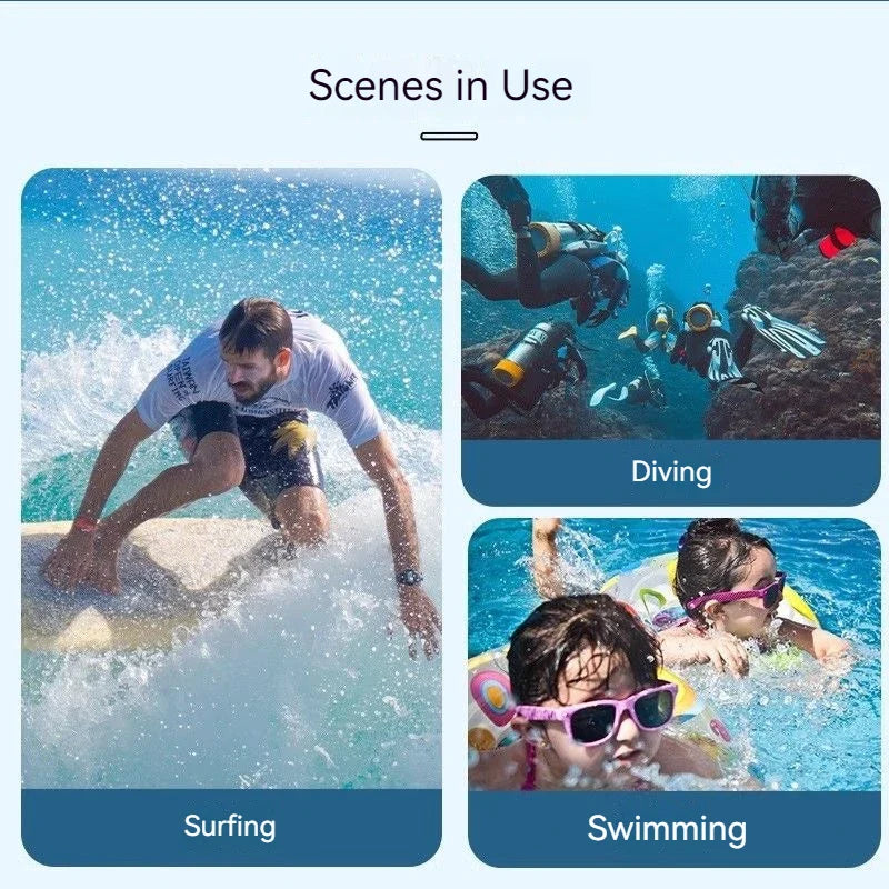 60M Waterproof Case for DJI OSMO Action 5 Pro/4/3 + Dive Filters