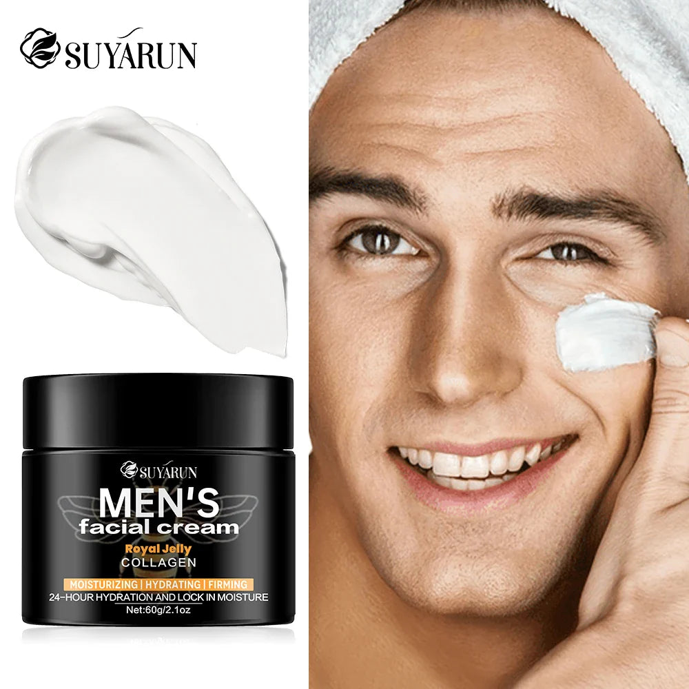 SUYARUN Royal Jelly Collagen Cream – Men's Anti-Aging Moisturizer