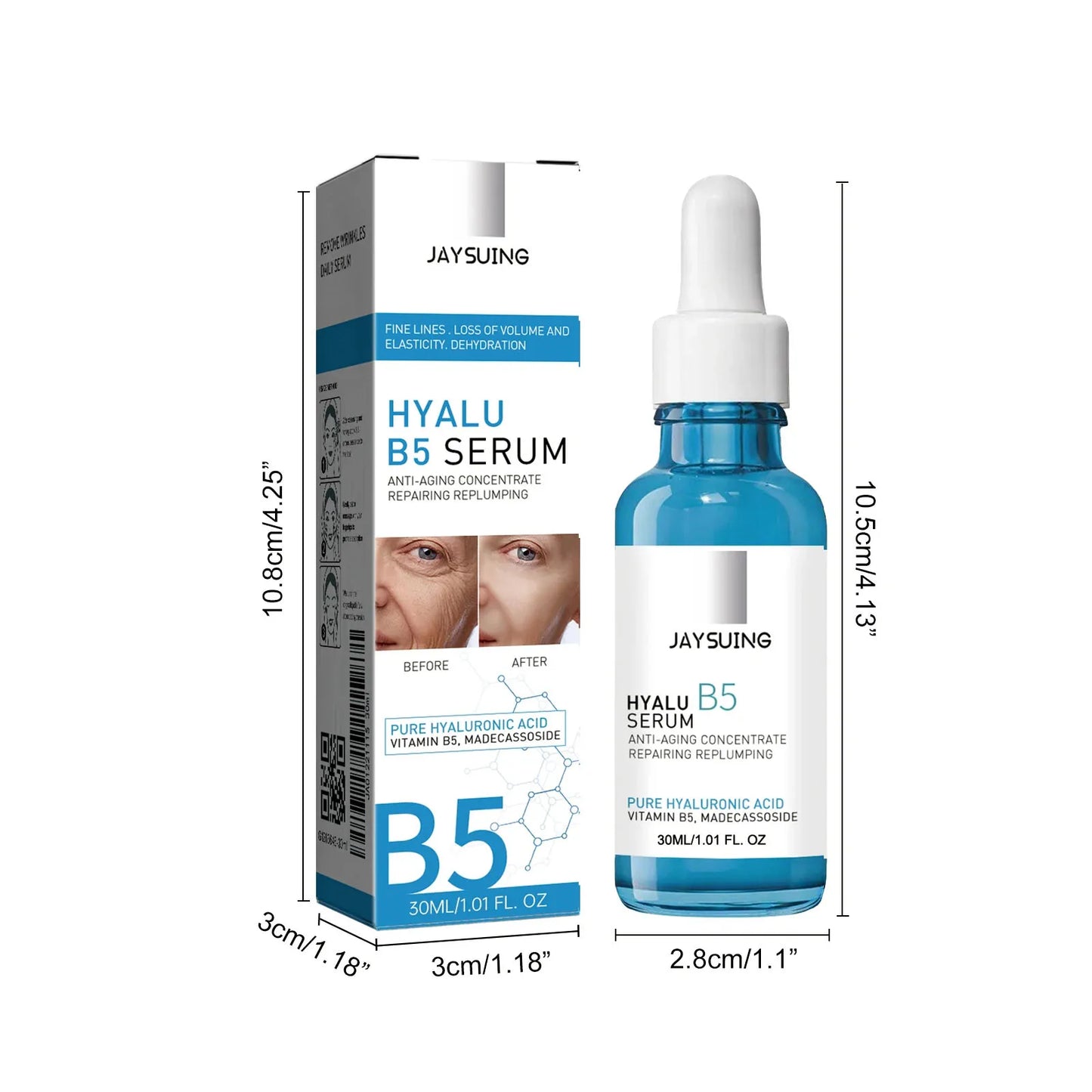 Hyaluronic Facial Serum Moisturizing Smooth Wrinkles Shrink Pores Face Lift Tightening Fade Fine Lines Nourishing Face Care New Peaceful Pleasures Health and Wellness