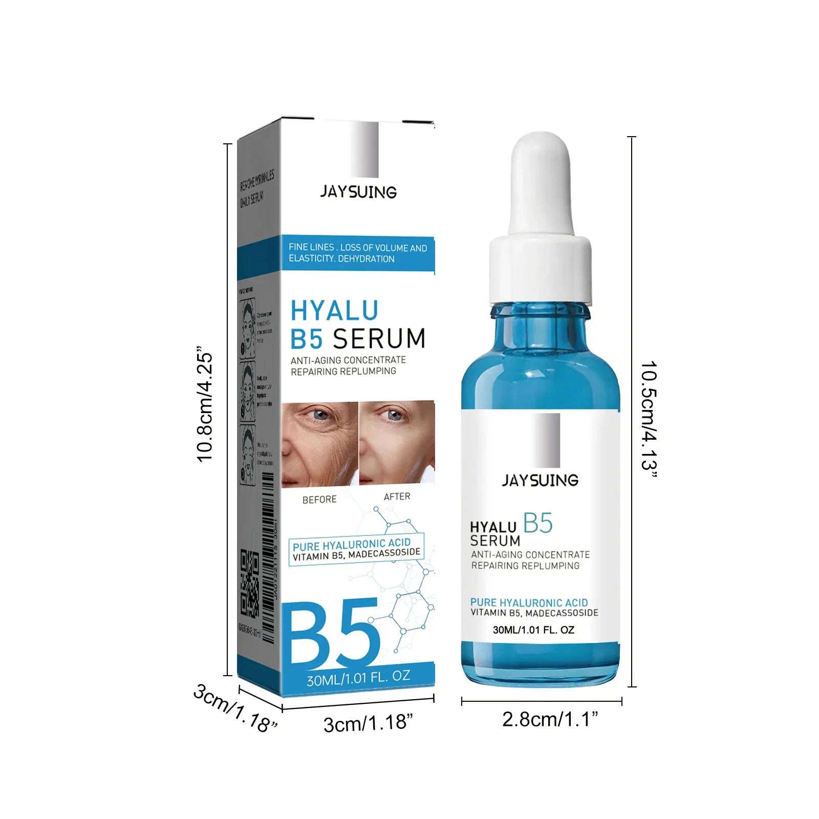 Hyaluronic Facial Serum Moisturizing Smooth Wrinkles Shrink Pores Face Lift Tightening Fade Fine Lines Nourishing Face Care New Peaceful Pleasures Health and Wellness