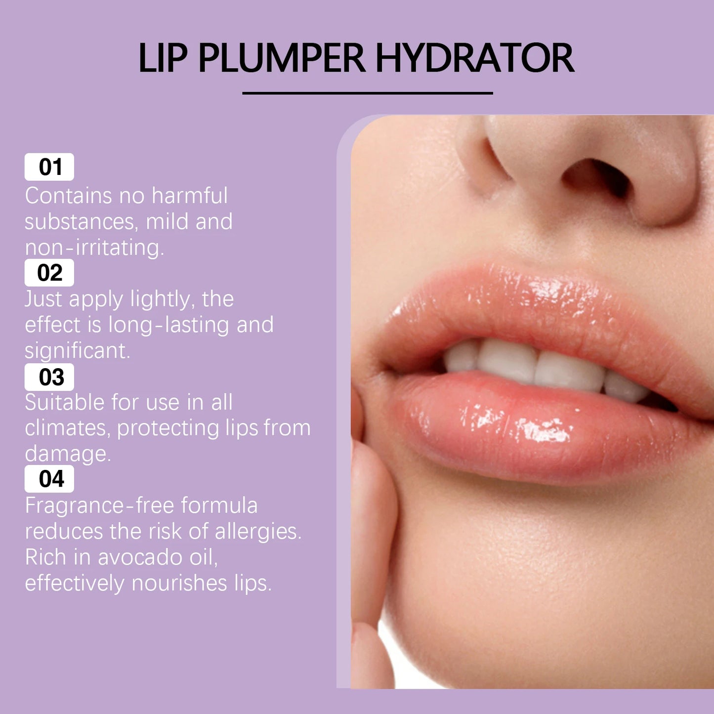 Lip Plumper Gloss Serum – Hydrating & Anti-Wrinkle Lip Balm