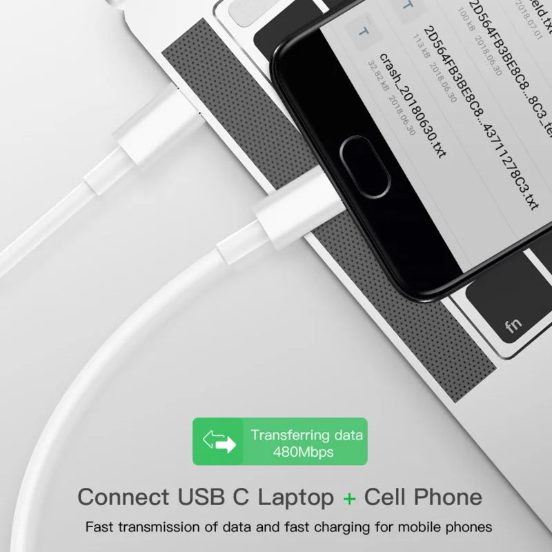 5A USB-C to USB-C Cable – PD Fast Charging iPhone & Samsung