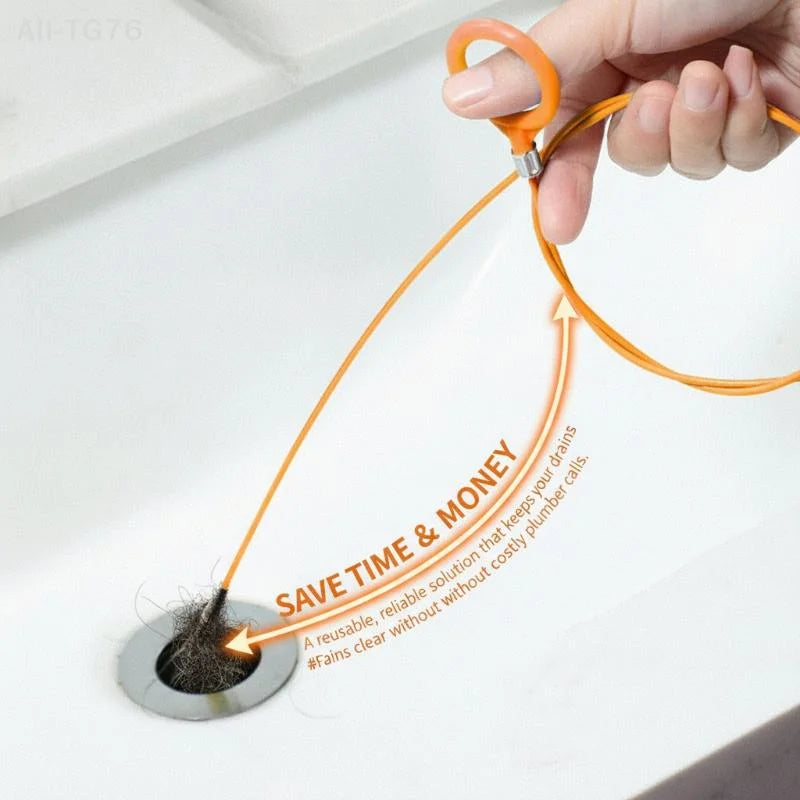Flexible Drain Cleaning Brush – Hair & Debris Remover Tool
