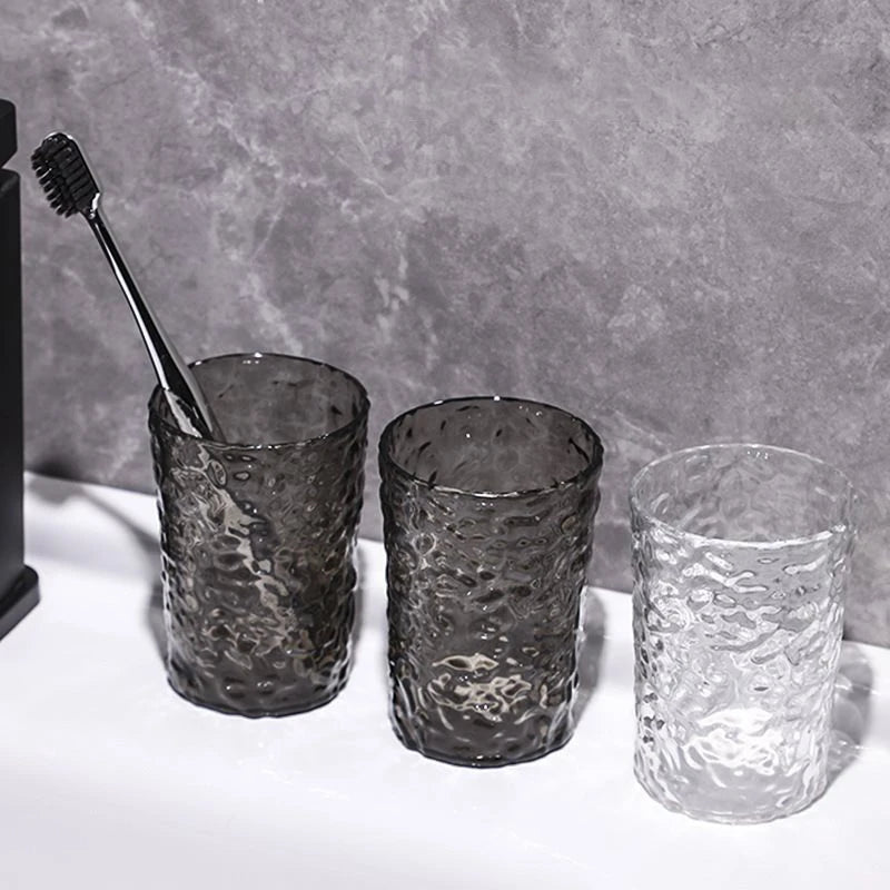 Plastic Toothbrush Cup with Handle – Portable Bathroom Tumbler