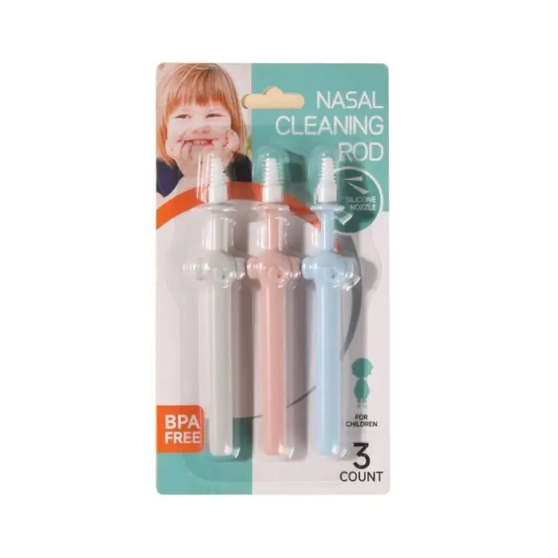 Baby Nose & Ear Cleaner – Soft Silicone Pack of 3 Toddlers