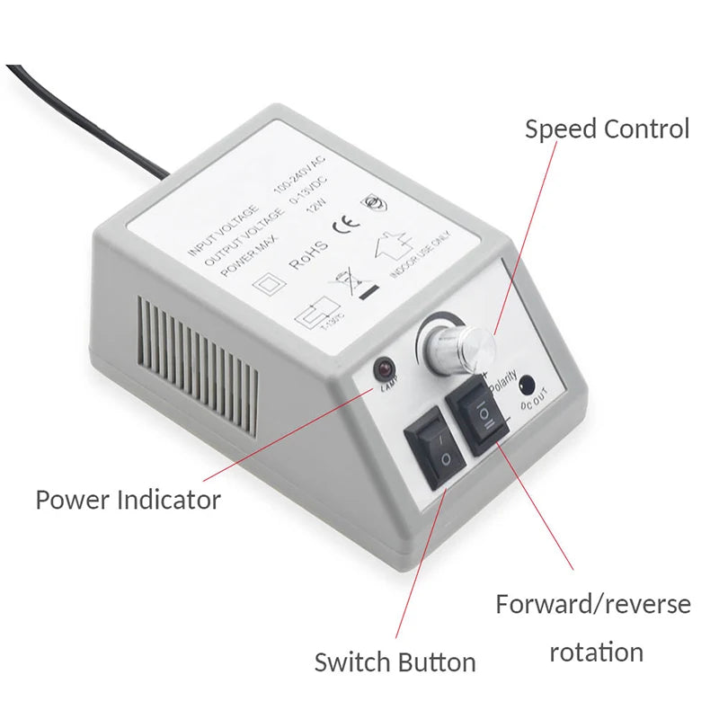 New Models Electric Nail File Nail Drill Pen Machine Professional Nail Polish Equipment Manicure Pedicure Set Kit Peaceful Pleasures Health and Wellness