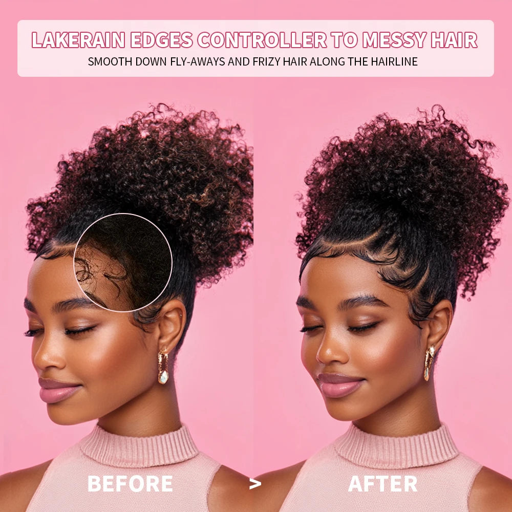 Strong Edge Control Hair Gel Thick Edges Wax Styling Gel Non-Greasy Non-Flaking No White Cast Long Lasting Supports All Hair Typ Peaceful Pleasures Health and Wellness