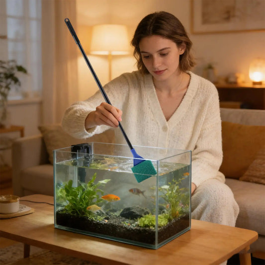 Aquarium Fish Tank Cleaning Kit – Telescopic Algae Scraper Set Aquarium Cleaning Kit Peaceful Pleasures Health and Wellness