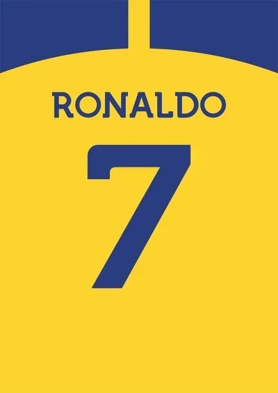 Football Legend Jersey Canvas Poster | Sports Star Wall Art