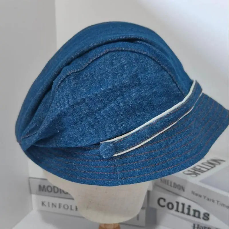 Retro Denim Bucket Hat Women – Short Brim Fisherman Sun Cap