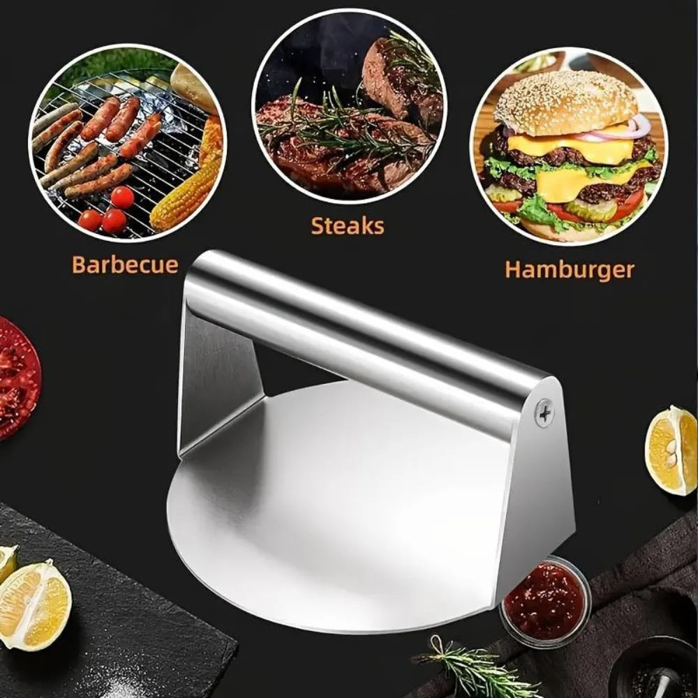 Stainless Steel Smash Burger Press | No-Rust Grill Smasher