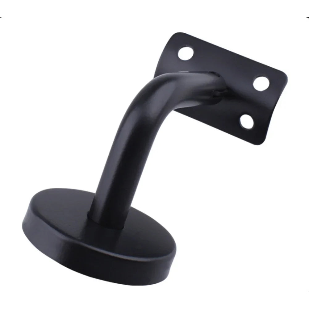 Stainless Steel Stair Handrail Wall Bracket – Black Bannister Support