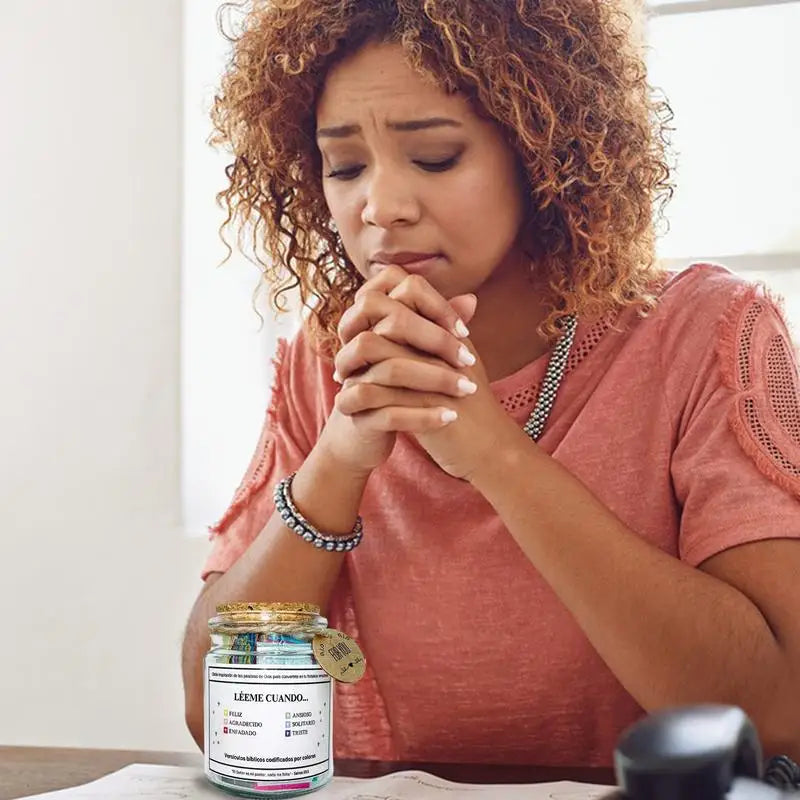 Bible Verse Jar Spanish Scripture Prayer Christian Scripture Prayer Positive Thinking Emotional Support Scripture Prayer Peaceful Pleasures Health and Wellness