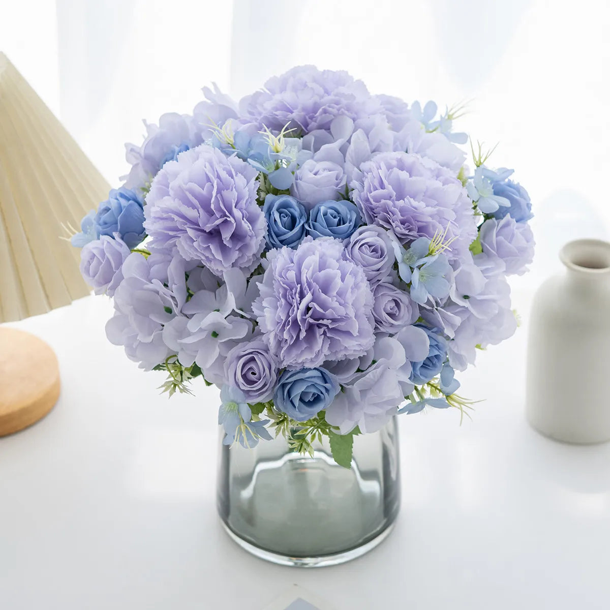 Artificial Silk Rose Carnation Bouquet | Wedding & Home Décor