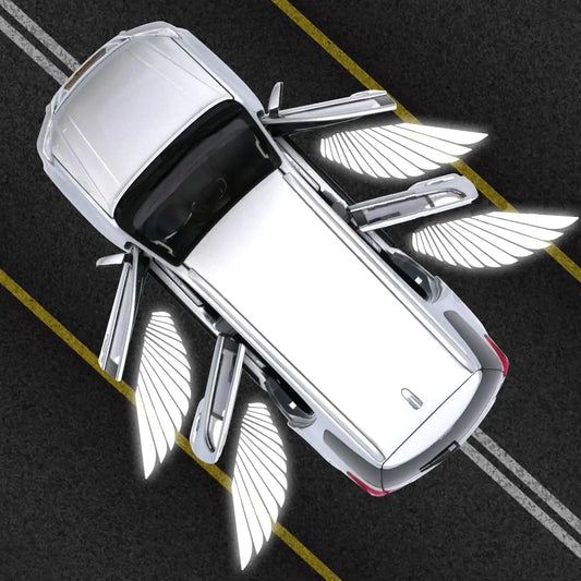 Angel Wings LED Car Door Welcome Light | Wireless Shadow Projector Car Door Projector Light Oasis Select