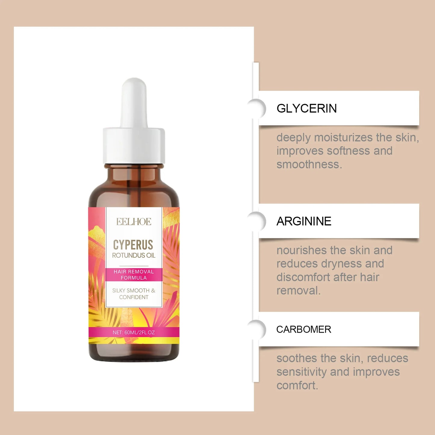 Cyperus Rotundus Oil – Hair Growth Inhibitor & Post-Wax Care