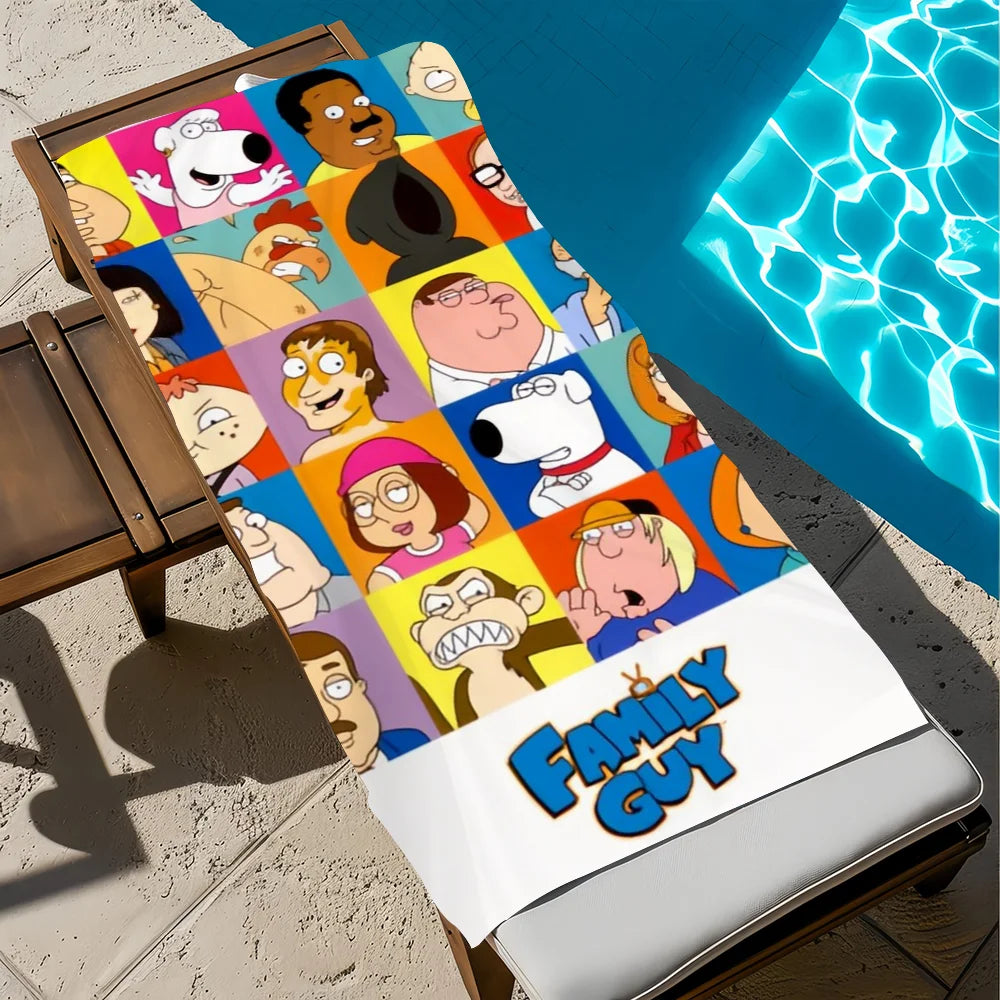 Quick-Dry Cartoon Beach Towel | Soft Pool, Gym & Travel Towel Quick-Dry Beach Towel Peaceful Pleasures Health and Wellness z3 STJ40x70CM