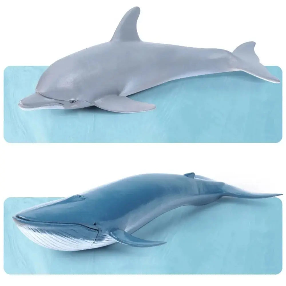 PVC Ocean Animal Figurines – Shark & Whale Sea Life Toys