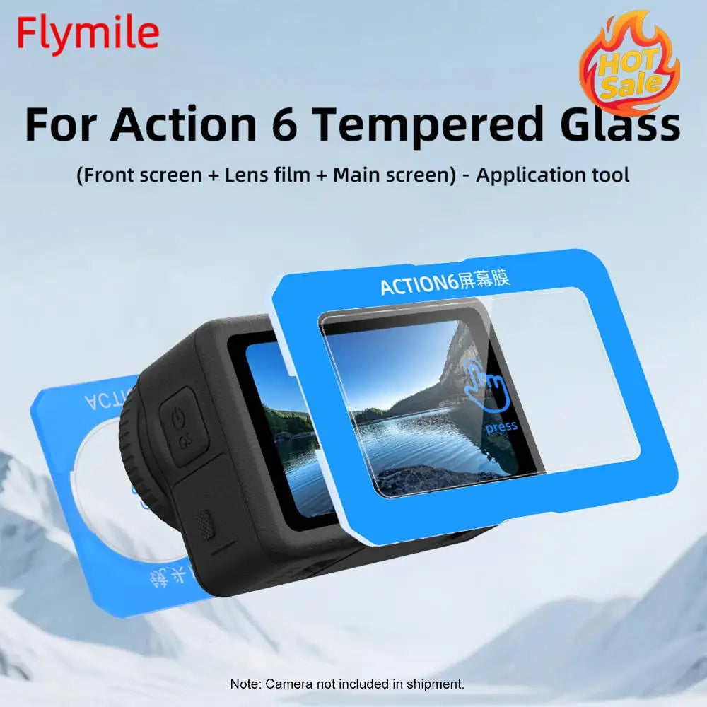DJI OSMO Action 6 Tempered Glass Screen Protector 0.4mm