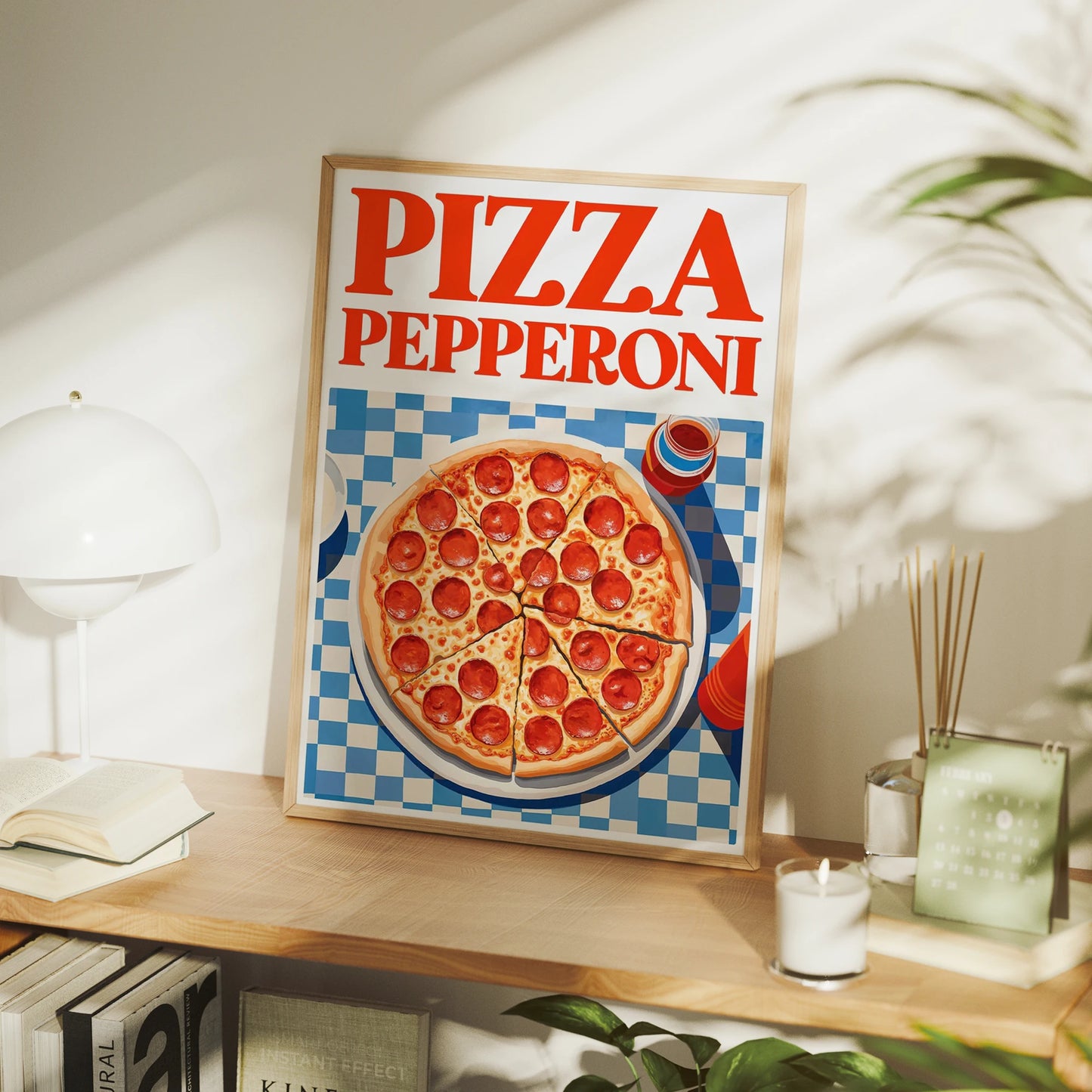 Modern Pizza Pepperoni Wall Art Print Canvas Painting Poster Picture For Living Room Kitchen Home Decor Peaceful Pleasures Health and Wellness