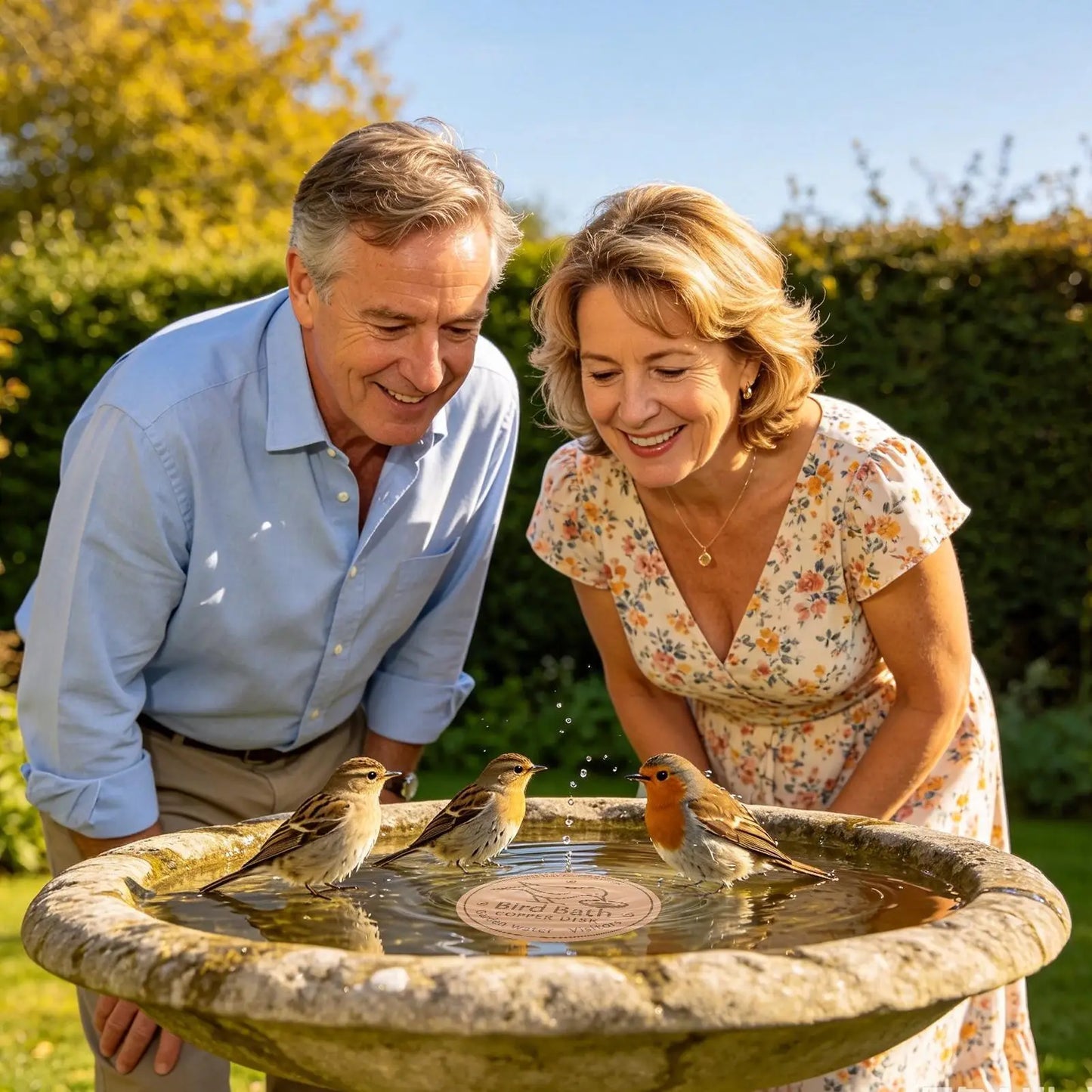 Copper Disk for Bird Bath | Natural Water Purifying Plate