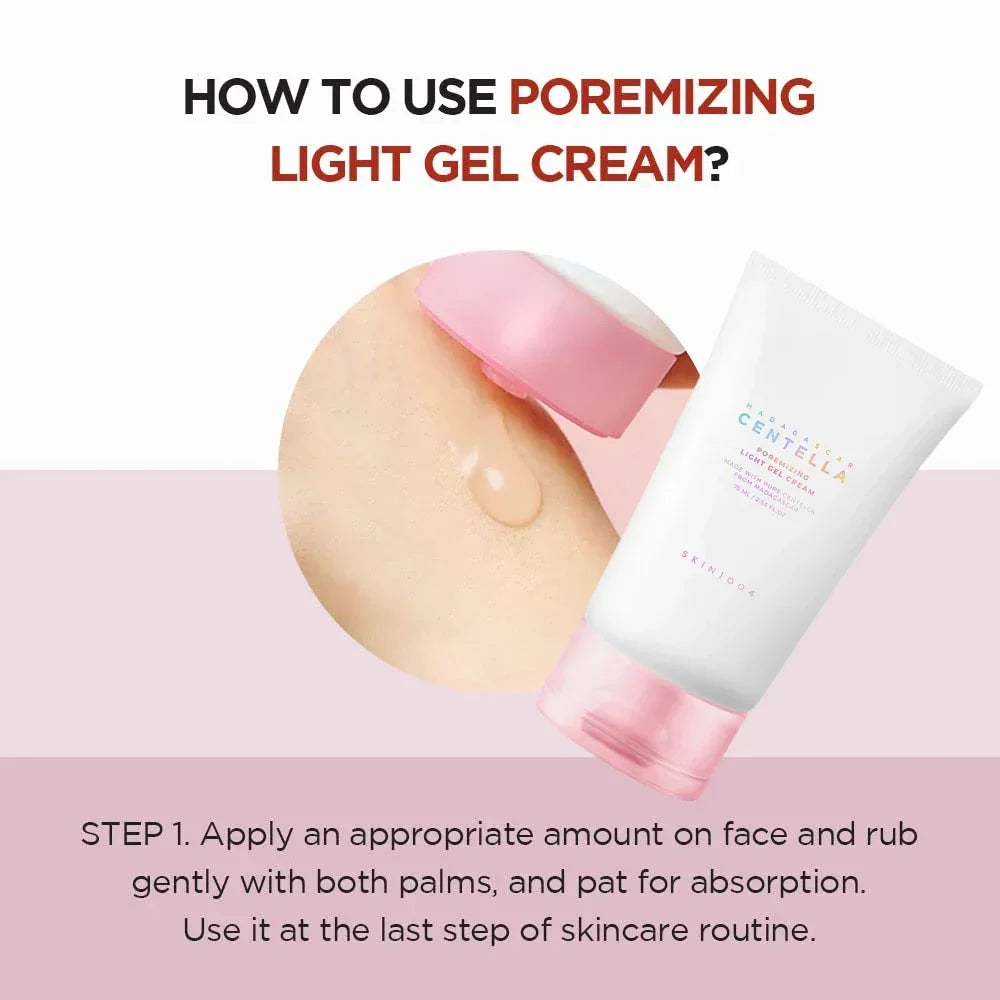 SKIN1004 Centella Poremizing Light Gel Cream 75ml Peaceful Pleasures Health and Wellness