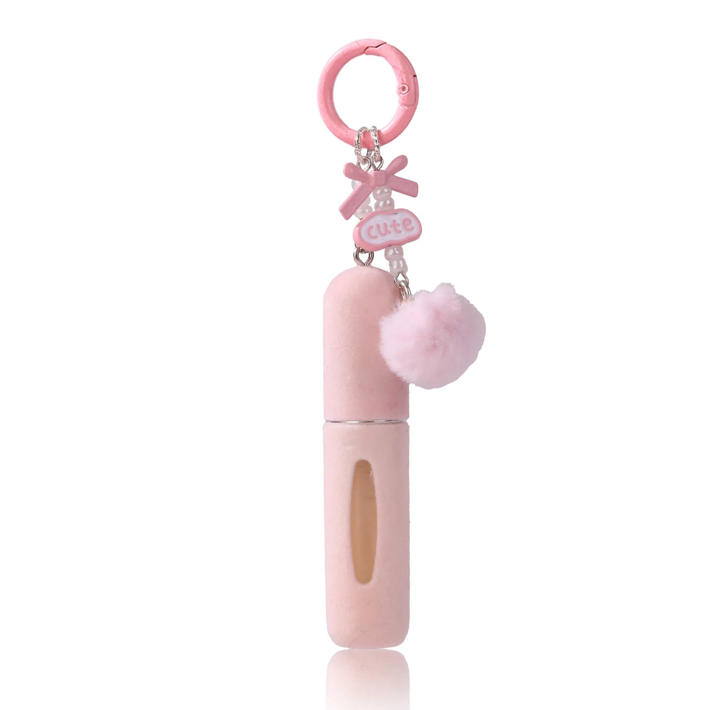 5ml Refillable Perfume Bottle Plush Keychain Travel Atomizer