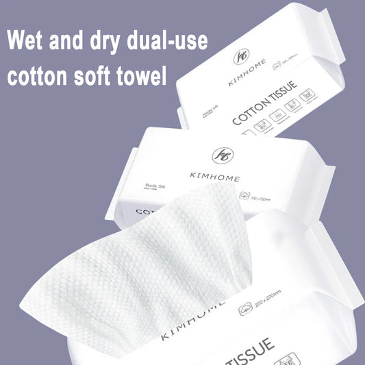 Disposable Face Towels | Dry & Wet Pearl Pattern Skin-Friendly Disposable Face Towel Peaceful Pleasures Health and Wellness