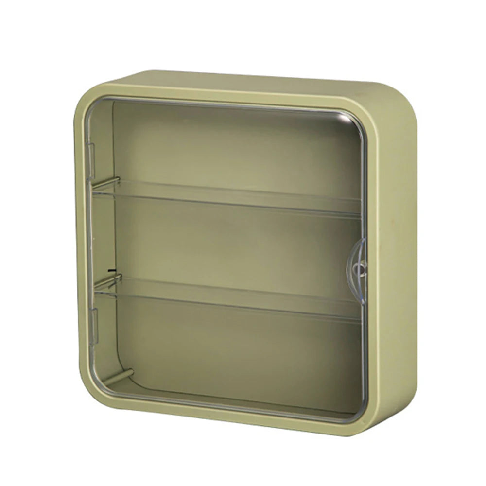Transparent 3-Layer Display Cabinet – Multi-Size Wall-Mounted Dustproof Storage for LEGO Collectibles & Mini Toys Peaceful Pleasures Health and Wellness 1pc green