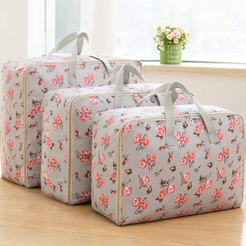 Quilt storage bag three-piece set quilt Oxford cloth waterproof storage bag luggage moving bag clothes bag clothes bag Peaceful Pleasures Health and Wellness