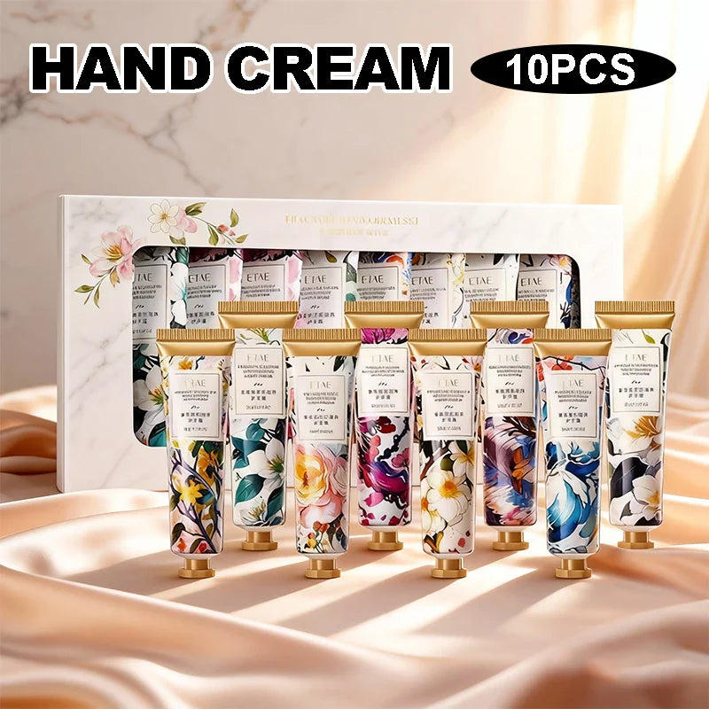 Fragrant Hand Cream Gift Set – 24H Moisture, 5-Piece Combo