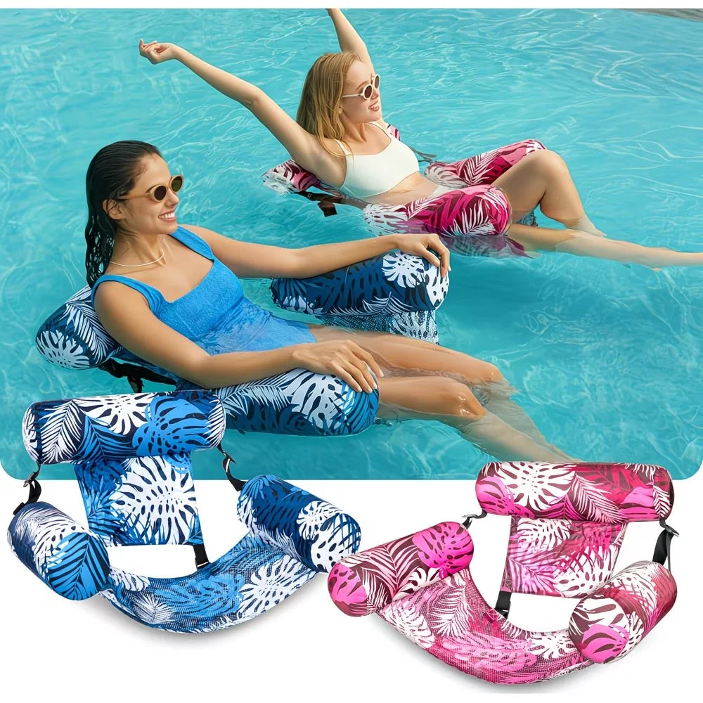 Inflatable Pool Float Lounger – Thickened PVC Floating Bed