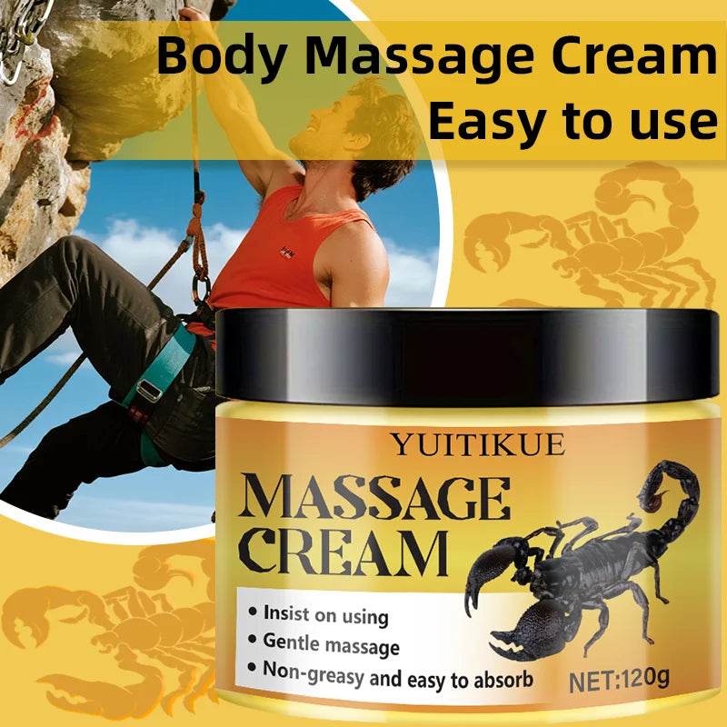 YUITIKUE Body Massage Cream 120g | Hyaluronic Acid & Collagen Body Massage Cream Peaceful Pleasures Health and Wellness