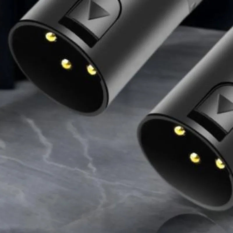 USB A to Dual XLR Male Stereo Audio Cable | 32-Bit DAC