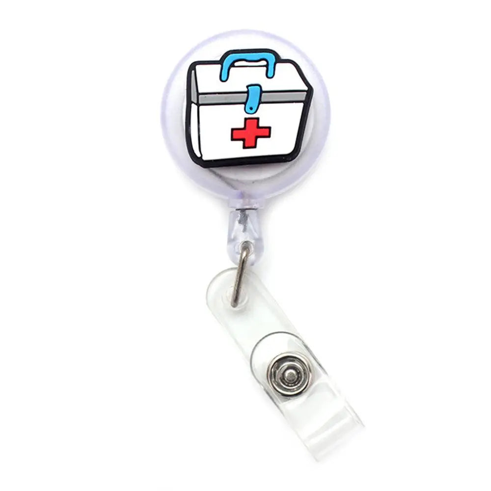 Clips Nurse Doctor Students Card Name Card Holder Nurse Badge Holder Retractable Badge Reel ID Card Clips Hospital Badge Holder Peaceful Pleasures Health and Wellness 07