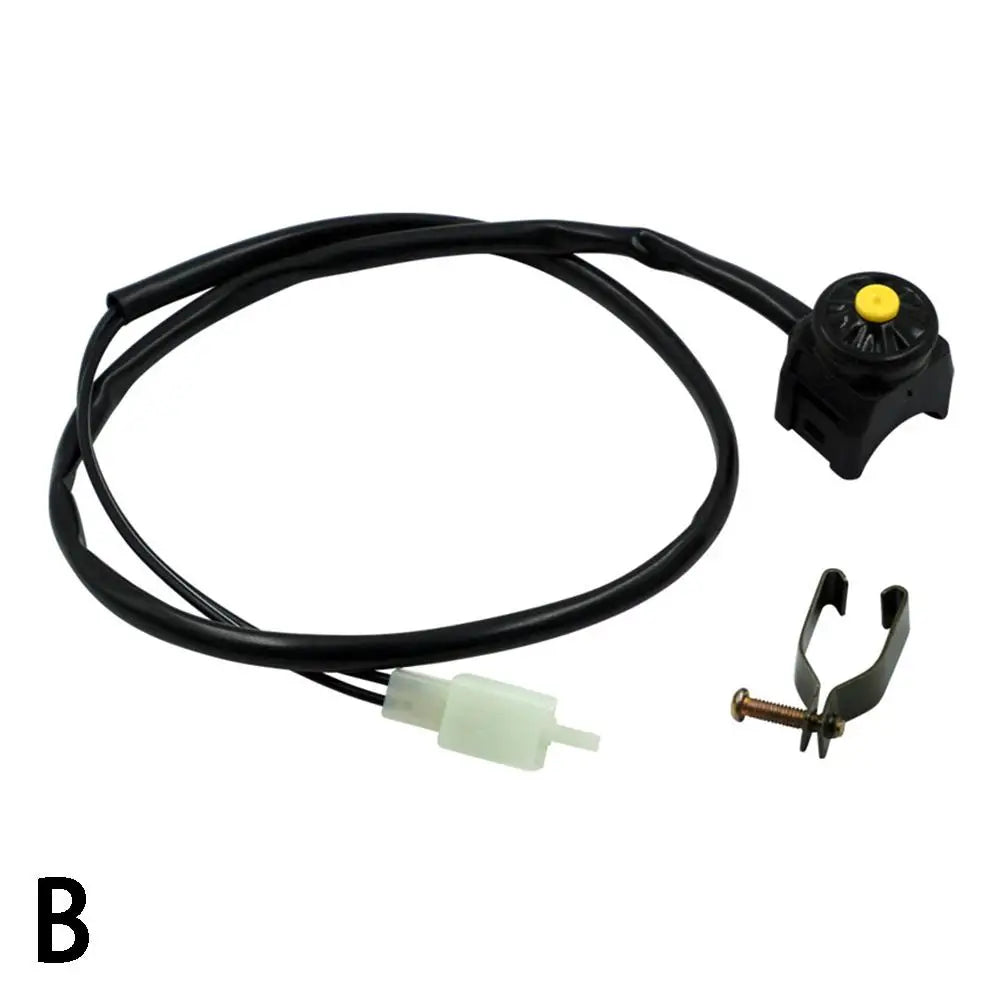 Motorcycle Kill Stop Switch Red Push Button Horn Starter Dirt Bike ATV UTV Dual Sport For 22mm Handlebar Mounted Bars Peaceful Pleasures Health and Wellness B