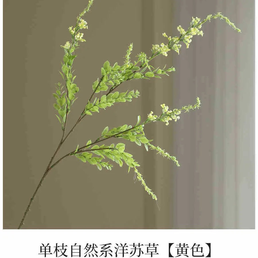5-Pack Artificial Sage Grass Silk Flowers for Wedding & Home Decor