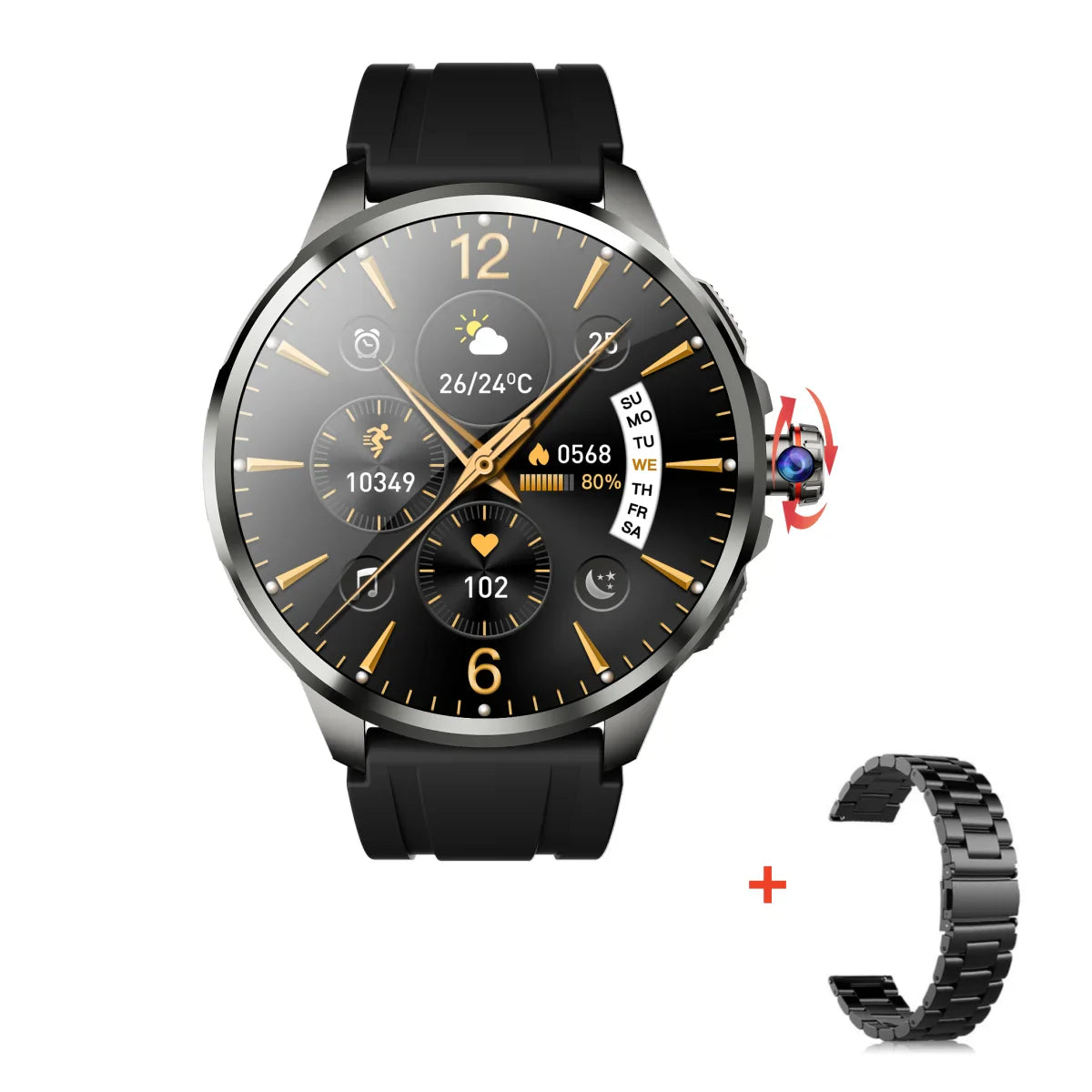 GOLDENSPIKE H99 4G Android Smartwatch | AMOLED 8MP Camera