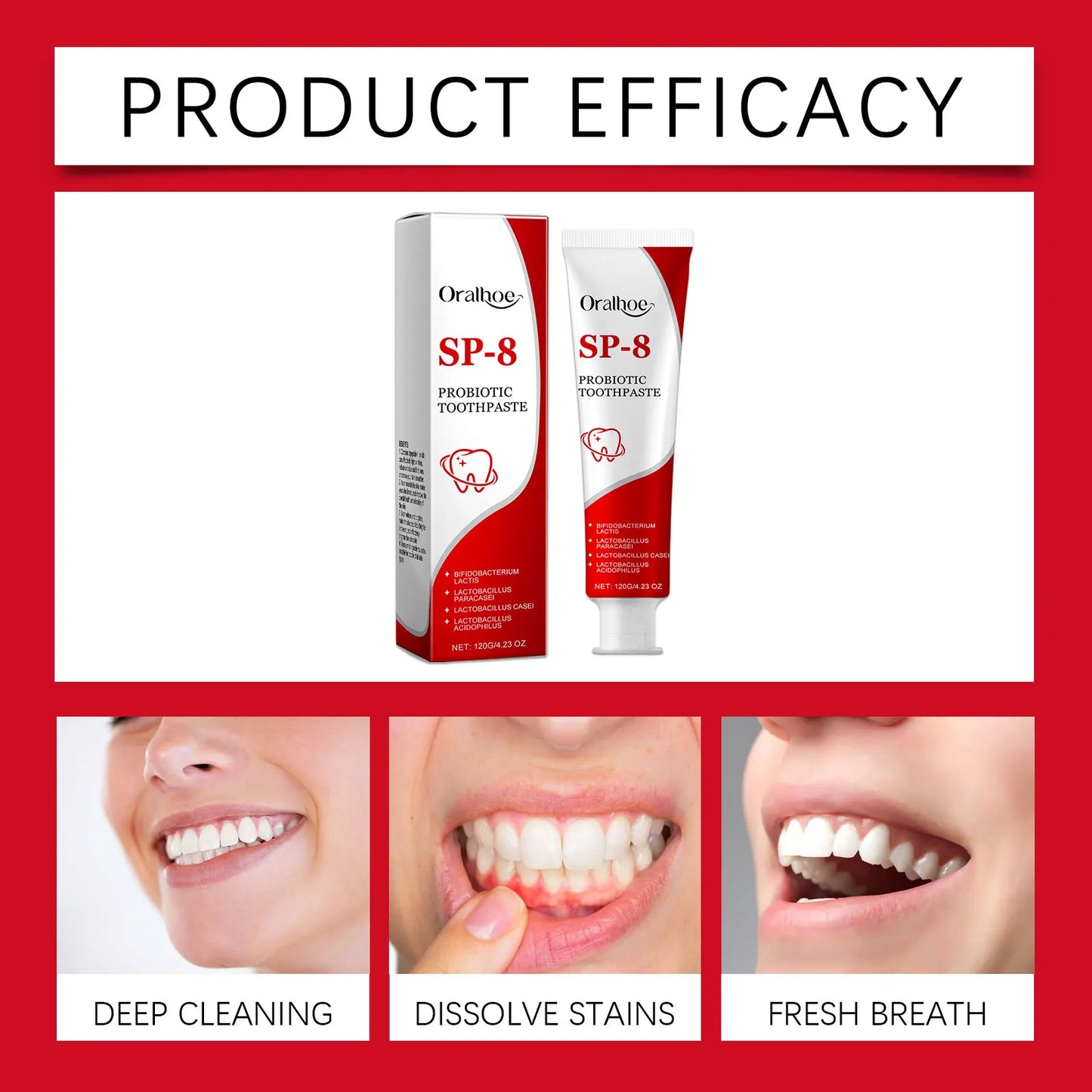 Mint Deep Clean Toothpaste | Plaque Removal & Brightening 120g