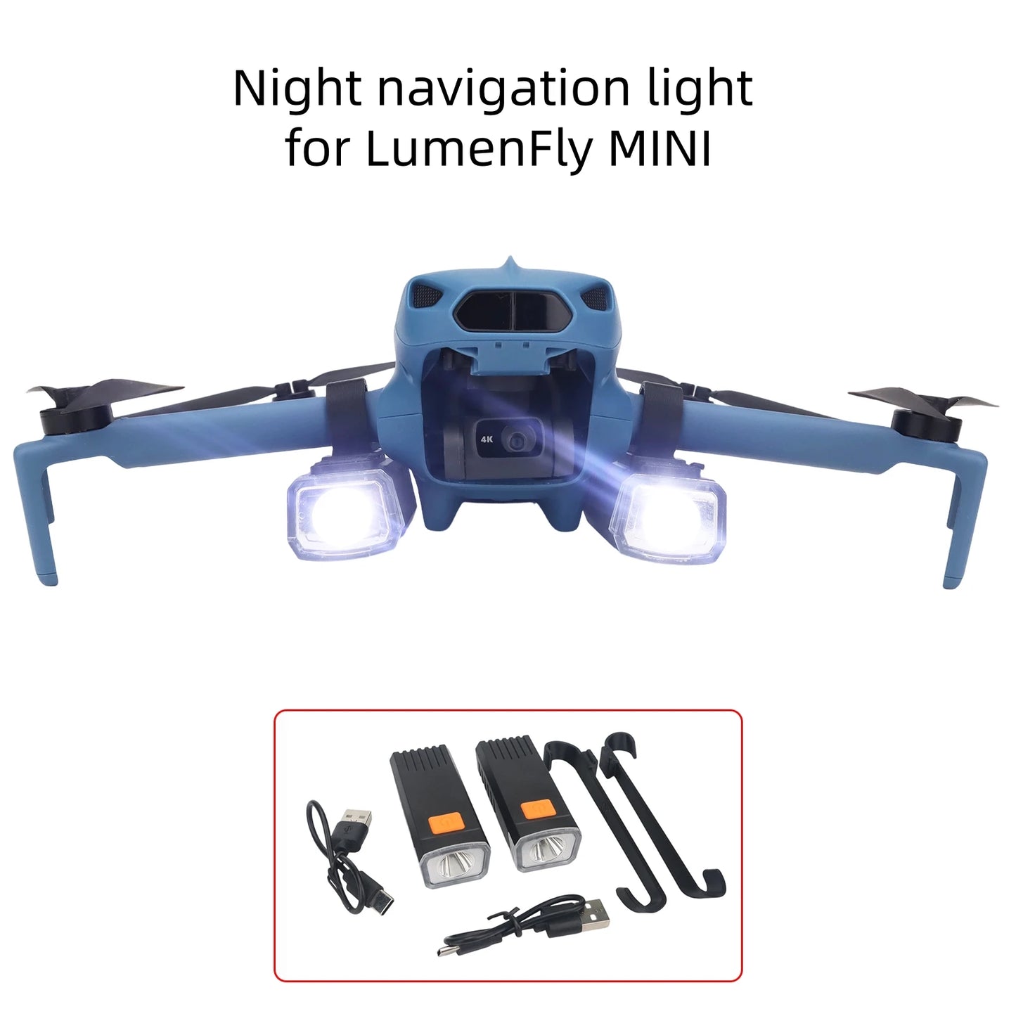 High-Brightness LED Bulbs For LumenFly MINI Night Flight Light Night Flight Illumination Light Fill Light Type-C Port Peaceful Pleasures Health and Wellness