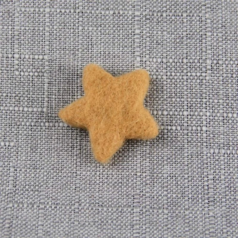 Wool Felt Star Beads Baby Photo Props – 5 Pack, 10 Colors