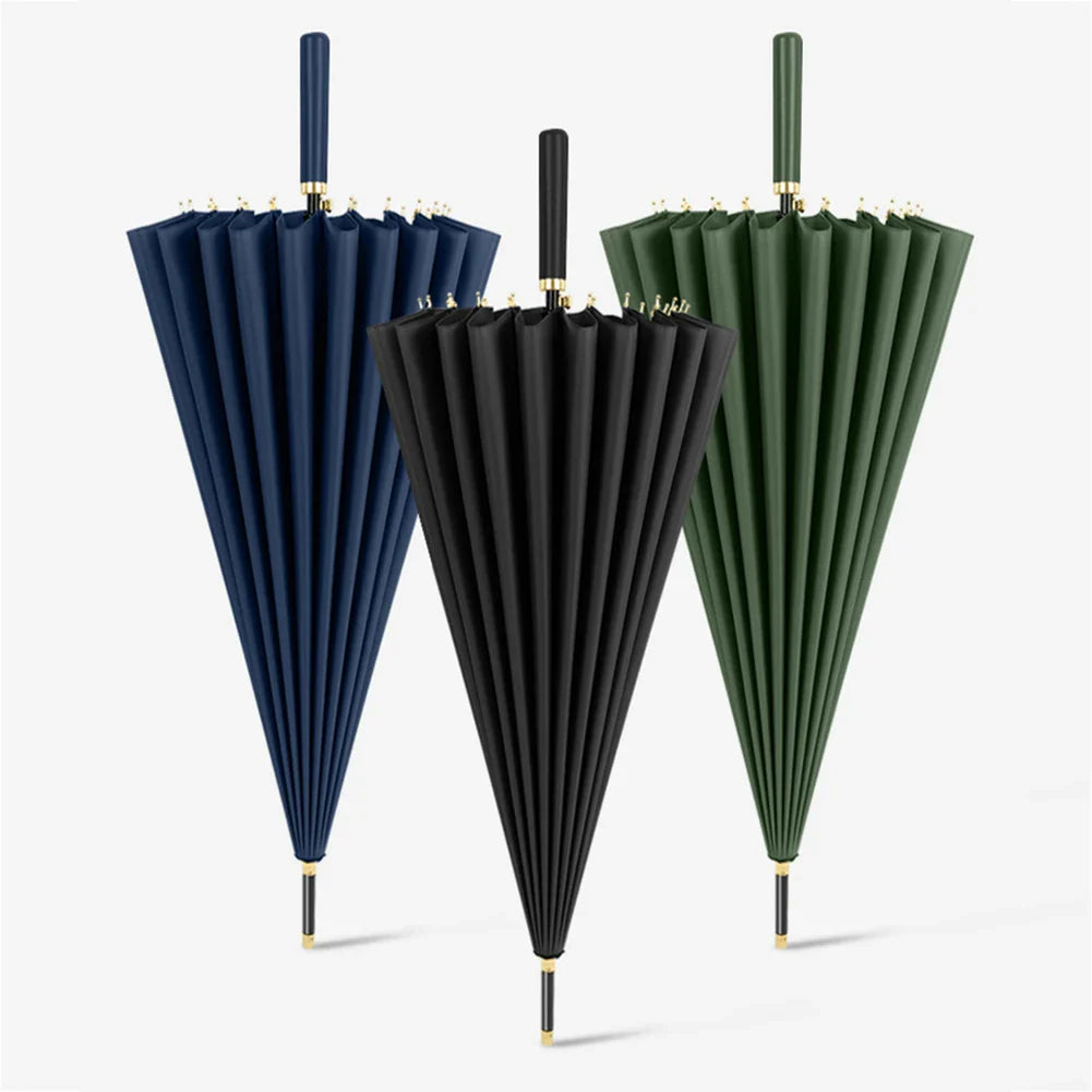 HOBBAGGO 24-Rib Auto Open Windproof All-Weather Umbrella