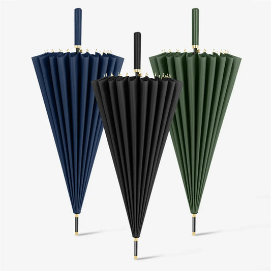 HOBBAGGO 24-Rib Auto Open Windproof All-Weather Umbrella Windproof Umbrella Oasis Select