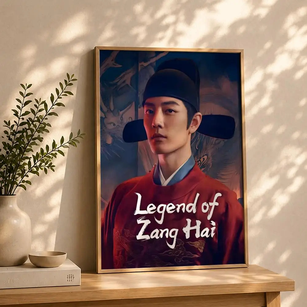 Novel T-The Legend of Zang HaiS Poster HD Self Adhesive Waterproof Wall Art Ideal for Home Office Dorm Bedroom Great Gift Peaceful Pleasures Health and Wellness White6 21X30cmNoframe